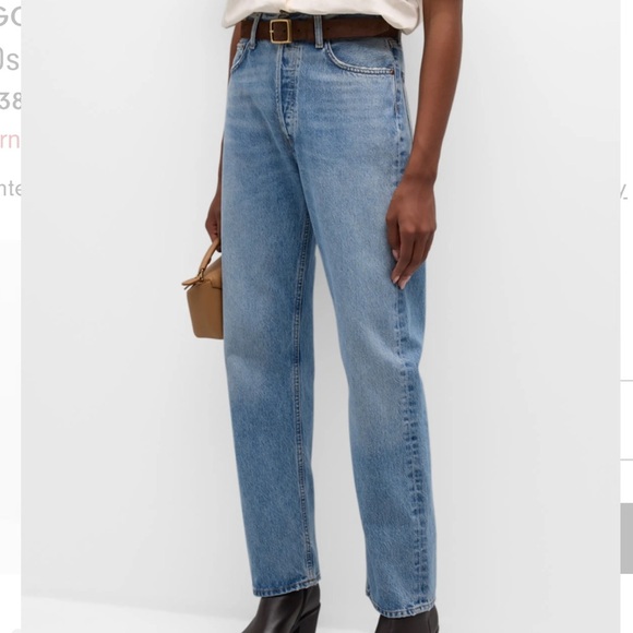 NWT AGOLDE 90’s Pinch Waist High Rise Straight Jeans Size 32 - Picture 1 of 10